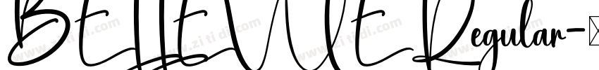 BELLEVUE Regular字体转换